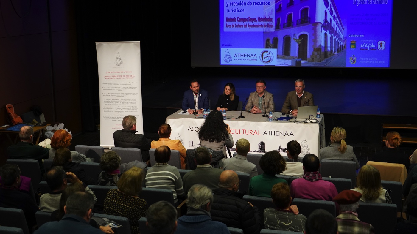 La gestión patrimonial de Berja protagoniza un coloquio de la Asociación Athenaa